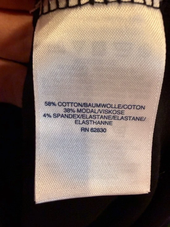 Lands' End Black Minimalist Midi Dress with Short Sleeves sz M - Picture 9 of 12